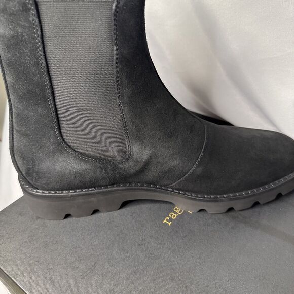NIB Rag and Bone Bedford Chelsea Boot - Black Suede Size US11 EU44 #1140 - Picture 8 of 14